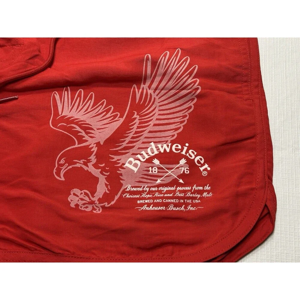 NWT Pacsun x Budweiser Scalloped Boardshorts 4